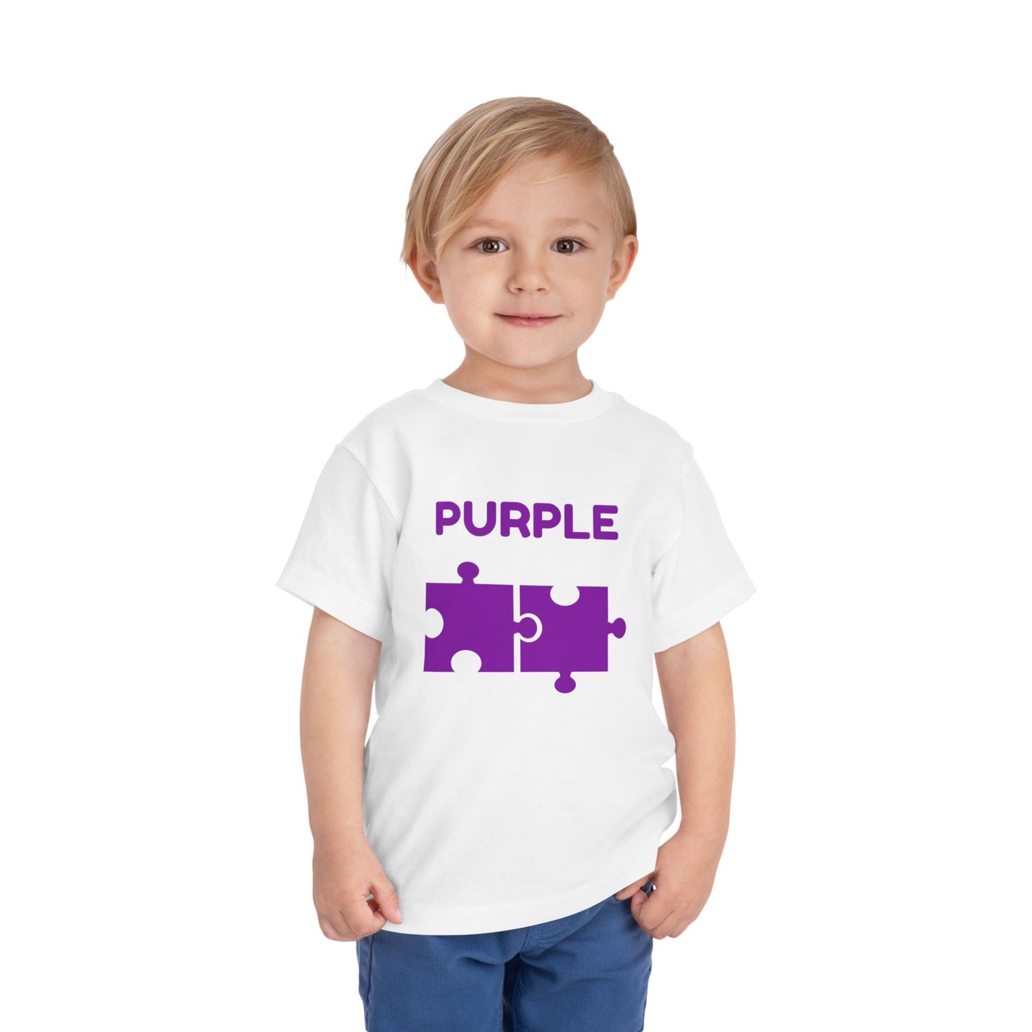π£ Purple β Book of Colors Puzzle Tee | Educational Toddler Shirt