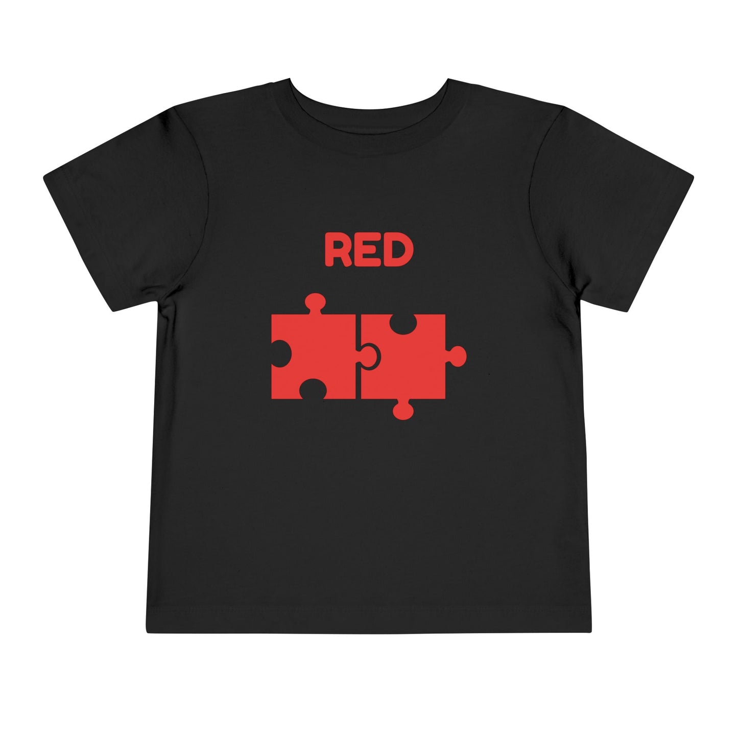 ❤️ Red — Book of Colors Puzzle Tee | Educational Toddler Shirt