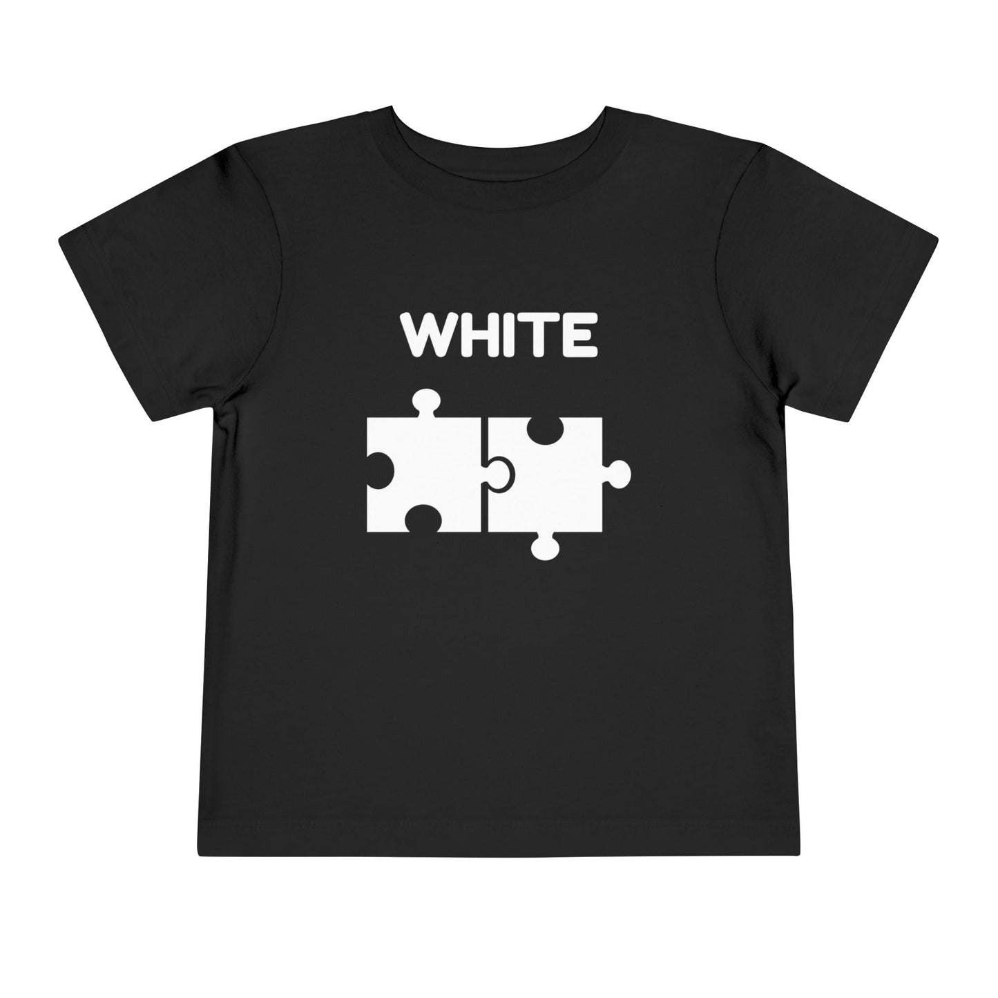π€ White β Book of Colors Puzzle Tee | Educational Toddler Shirt