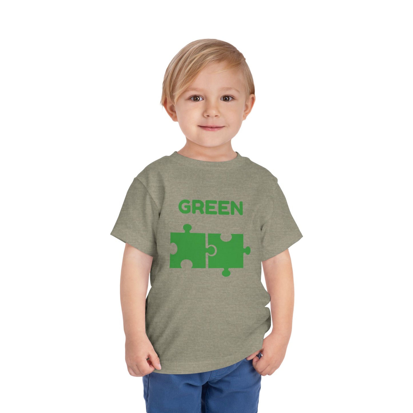 ๐ฟ Green โ Book of Colors Puzzle Tee | Educational Toddler Shirt