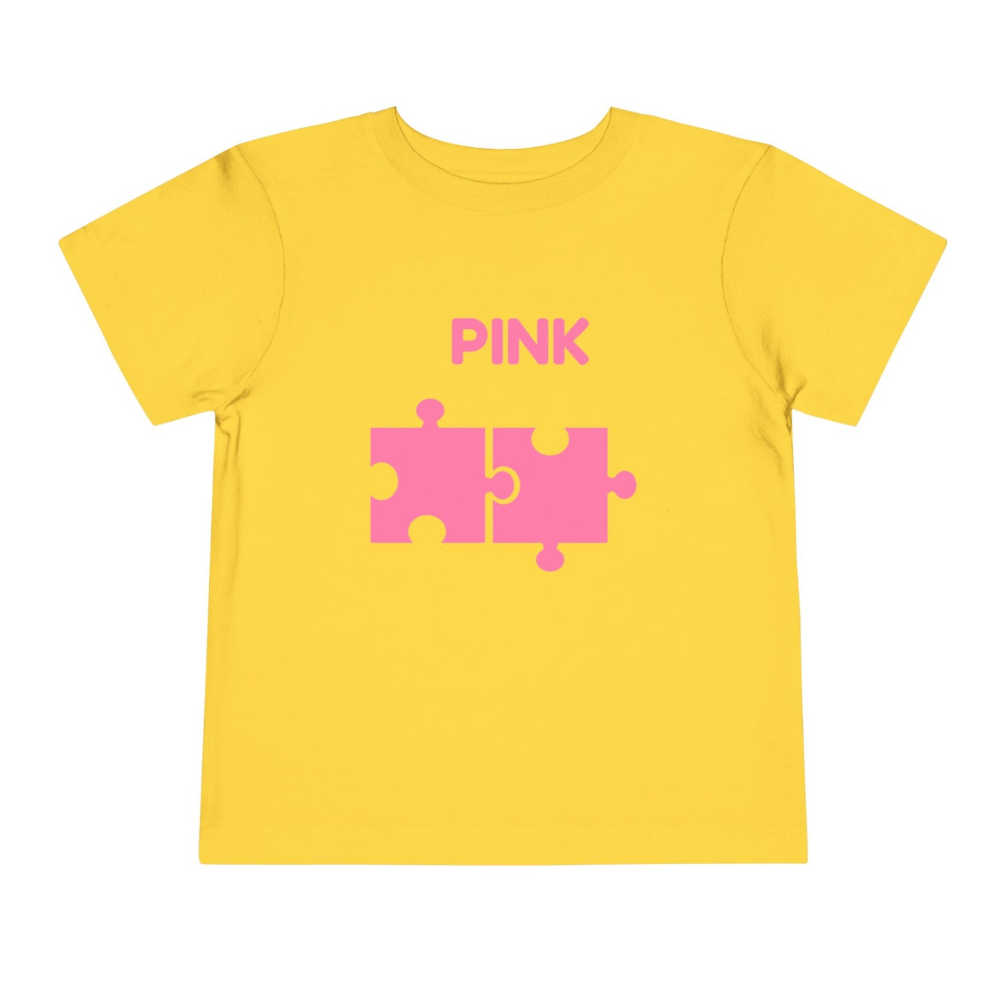 ๐ธ Pink โ Book of Colors Puzzle Tee | Educational Toddler Shirt