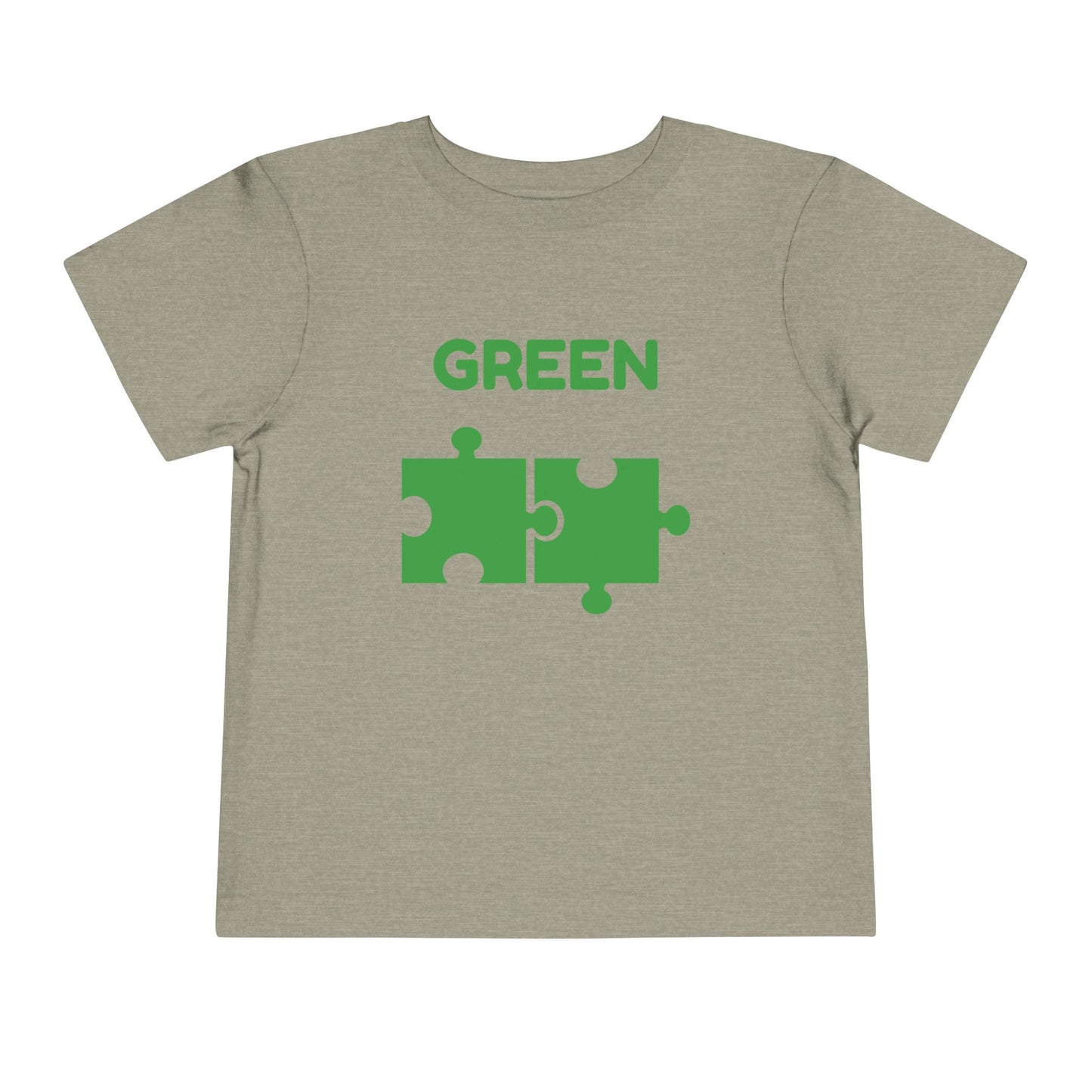 ๐ฟ Green โ Book of Colors Puzzle Tee | Educational Toddler Shirt