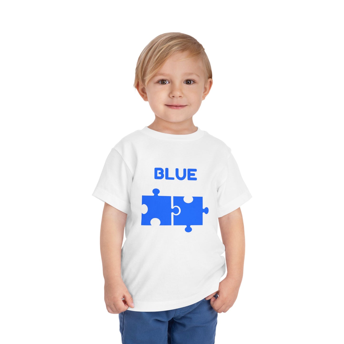 🔵Blue — Book of Colors Puzzle Tee | Educational Toddler Shirt