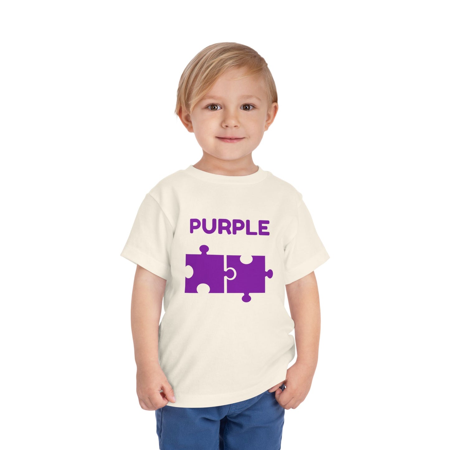 π£ Purple β Book of Colors Puzzle Tee | Educational Toddler Shirt
