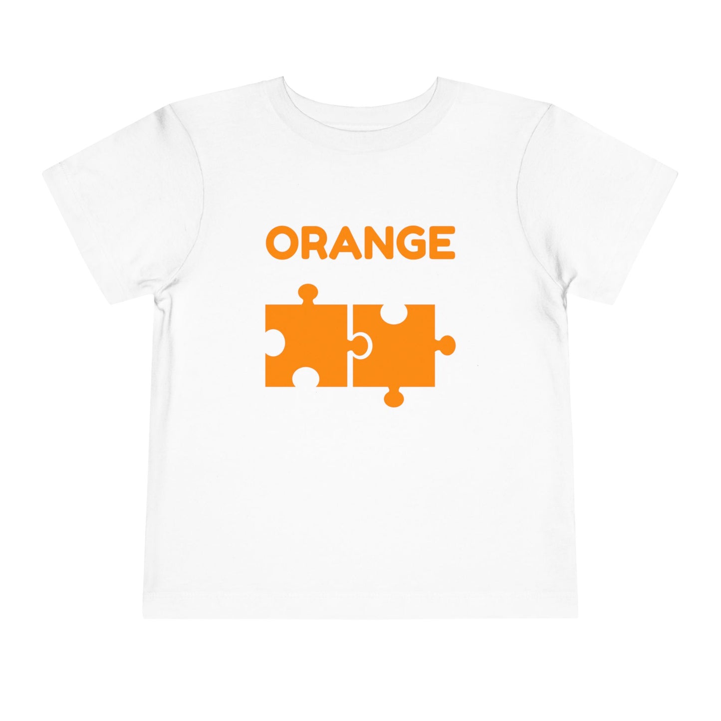 π Orange β Book of Colors Puzzle Tee | Educational Toddler Shirt
