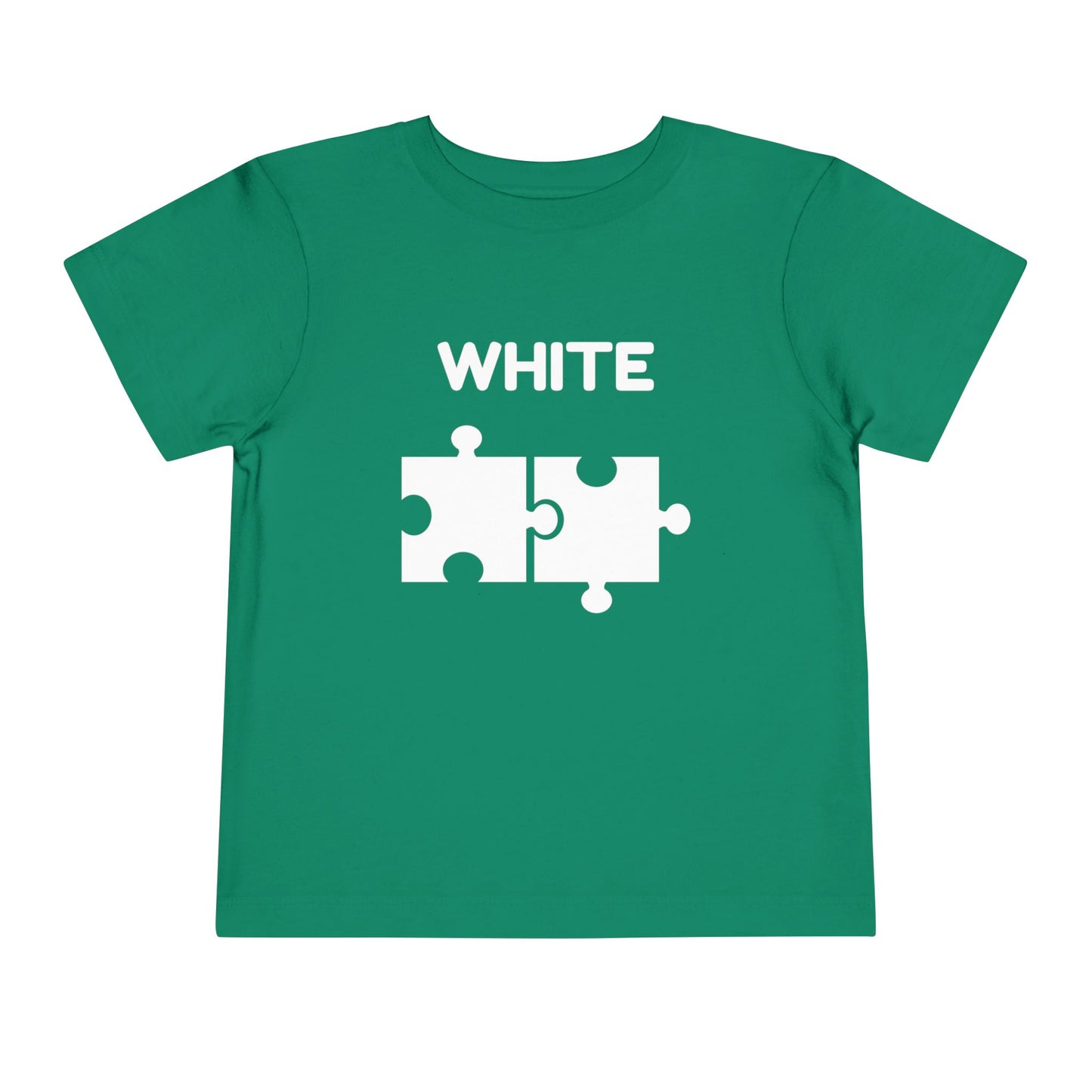 π€ White β Book of Colors Puzzle Tee | Educational Toddler Shirt