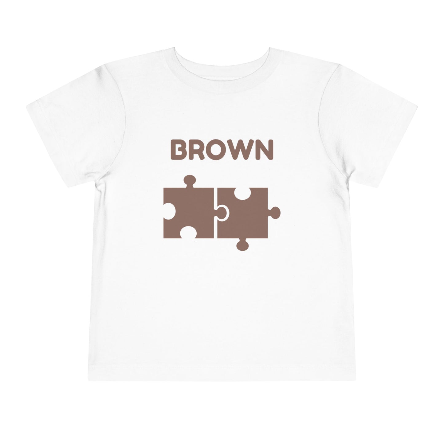 π€ Brown β Book of Colors Puzzle Tee | Educational Toddler Shirt