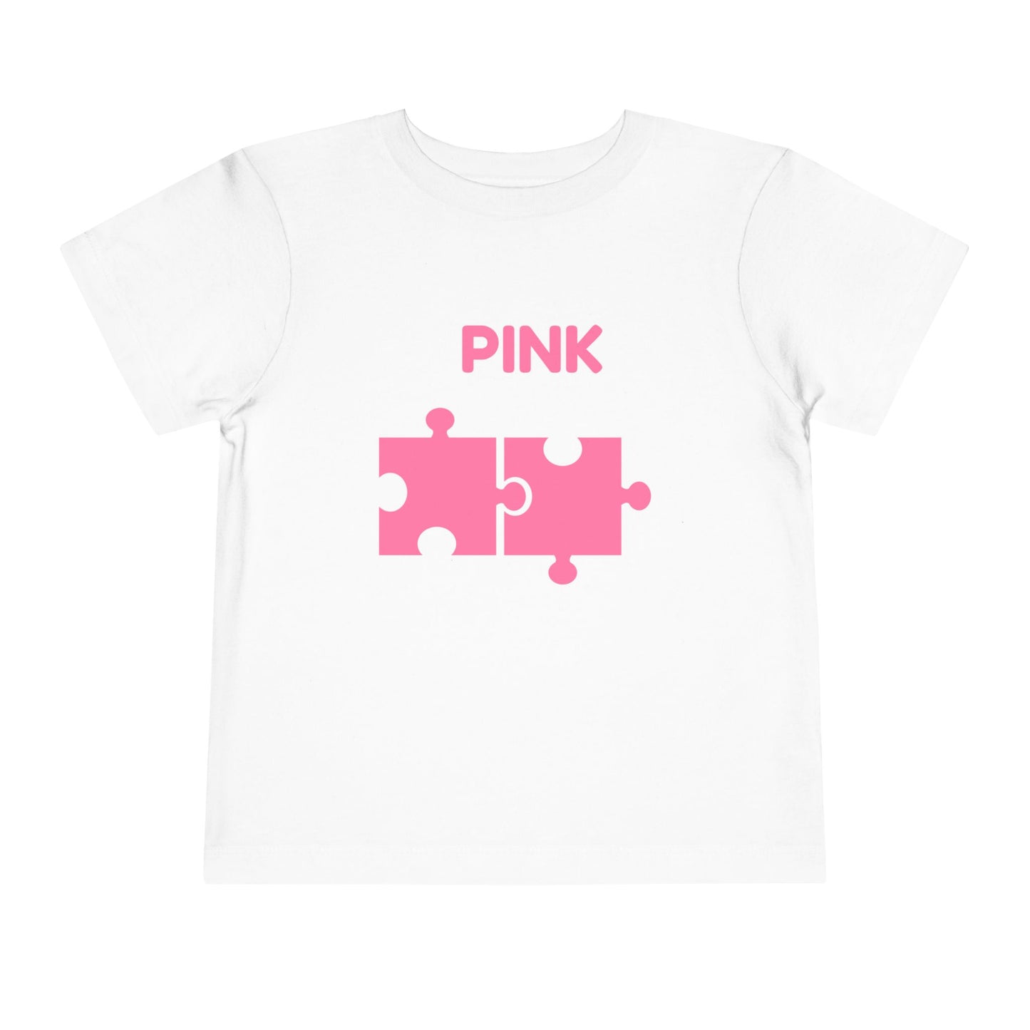 ๐ธ Pink โ Book of Colors Puzzle Tee | Educational Toddler Shirt