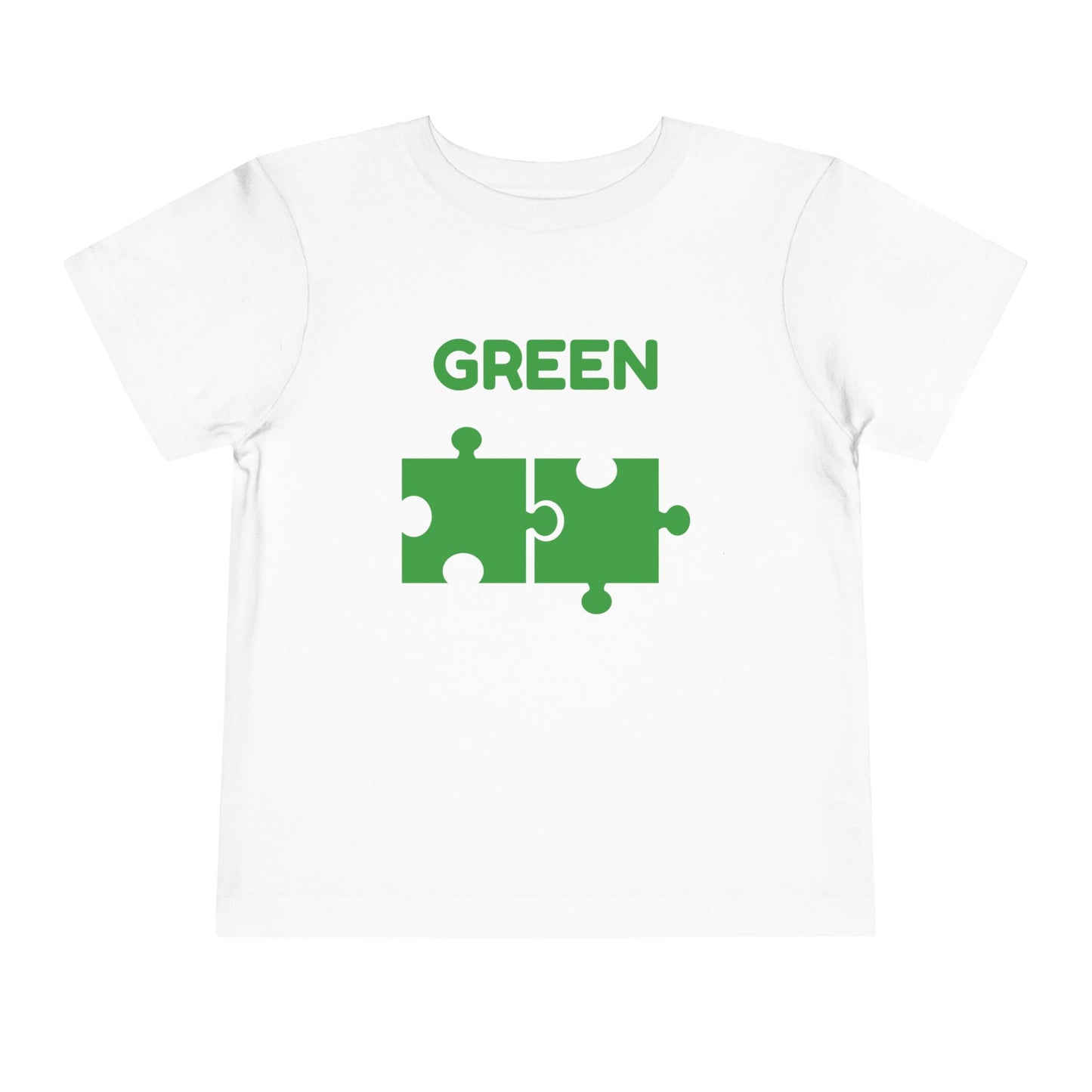 ๐ฟ Green โ Book of Colors Puzzle Tee | Educational Toddler Shirt