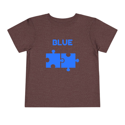 🔵Blue — Book of Colors Puzzle Tee | Educational Toddler Shirt