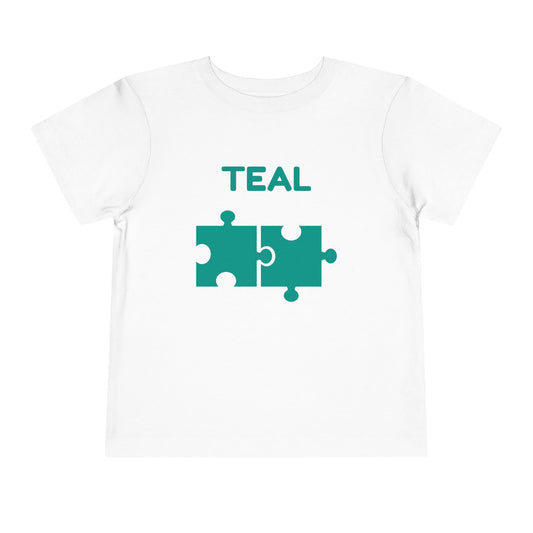 Teal — Book of Colors Tee | Educational Toddler Shirt
